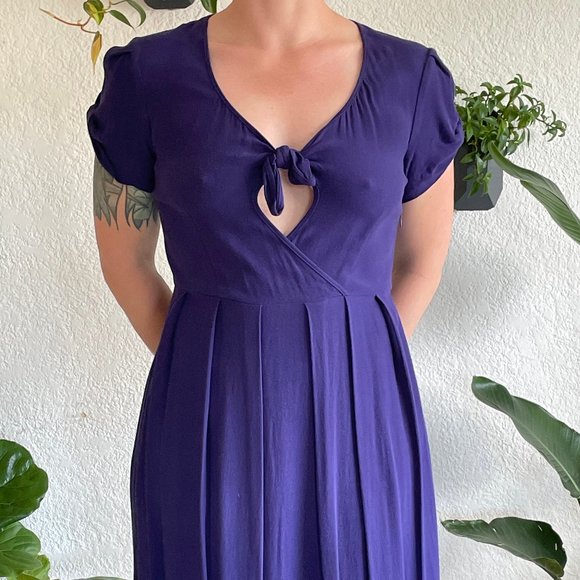 Kate Sylvester Purple Peep Dress - Picture 1 of 9